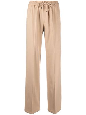 Kiton pressed-crease cashmere straight trousers - Neutrals
