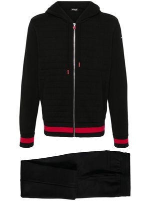 Kiton quilted logo-embroidered tracksuit - Black