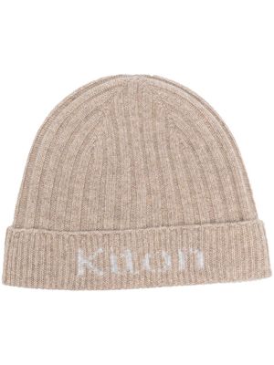 Kiton ribbed-knit cashmere beanie - Neutrals