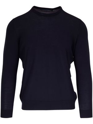 Kiton round-neck wool jumper - Blue