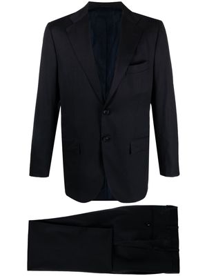 Kiton single-breasted button two-piece suit - Blue