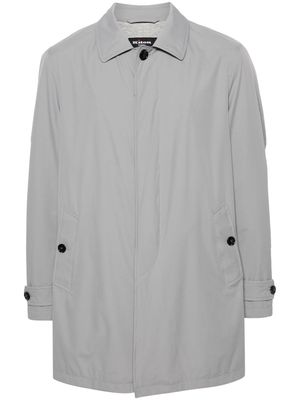 Kiton single-breasted raincoat - Grey