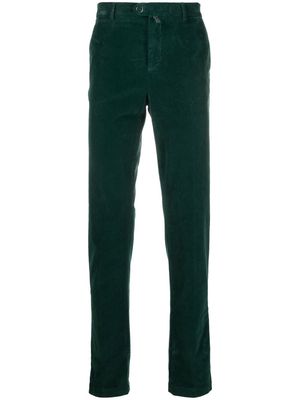 Kiton slim-cut chino trousers - Green