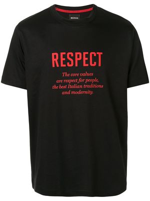 Kiton slogan print T-shirt - Black