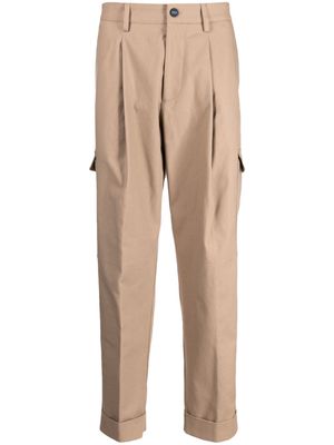 Kiton straight-leg cargo trousers - Brown