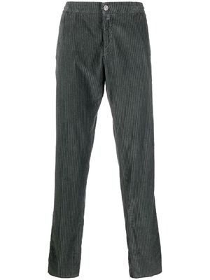 Kiton straight-leg corduroy trousers - Grey