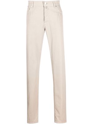 Kiton straight-leg cotton trousers - Neutrals