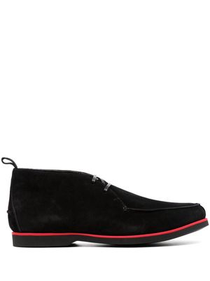 Kiton suede derby shoes - Black