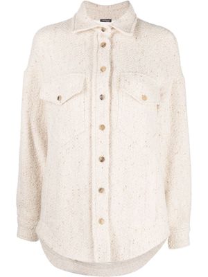 Kiton wool-blend shirt jacket - Neutrals