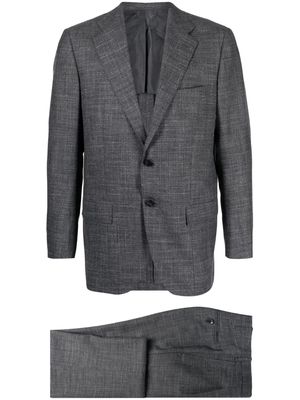 Kiton wool-blend tailored suit - Grey