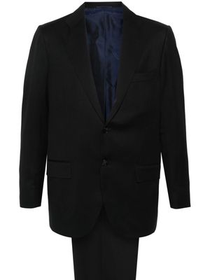 Kiton wool single-breasted suit - Black