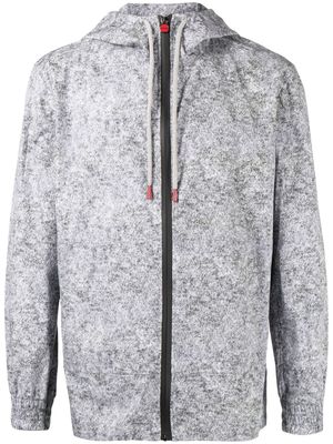 Kiton zip-up drawstring hoodie - Grey