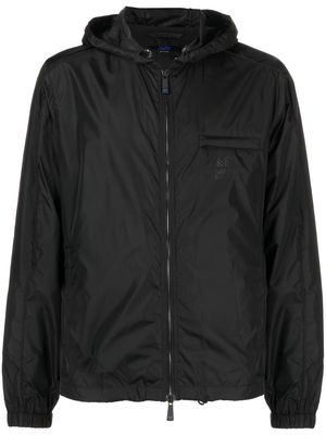 Kiton zip-up hooded jacket - Black