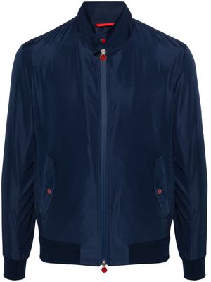 Kiton zipped lightweight jacket - Blue