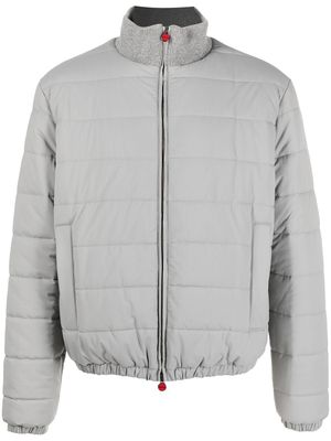 KITON zipped-up padded jacket - Grey