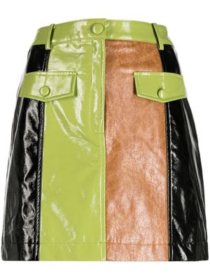 Kitri Nancy colour-block panelled miniskirt - Multicolour