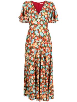 Kitri Tallulah floral-print maxi dress - Multicolour