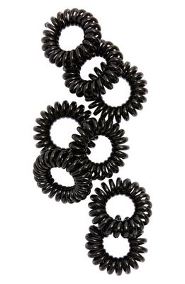 Kitsch 8-Pack Hair Coil Elastics in Black