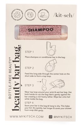 Kitsch Shampoo Beauty Bar Bag in Blush