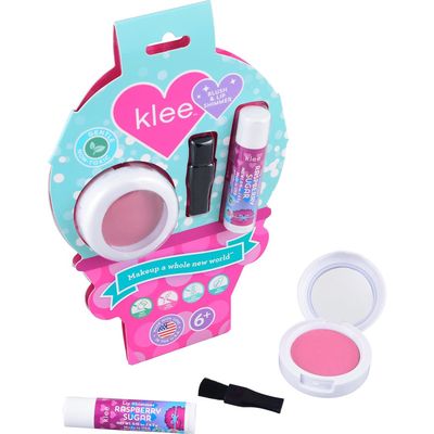 Klee Kids Sweet Cherry Fun Blush & Lip Shimmer Kit in Pink 