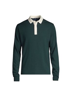Knit Wool Rugby Polo Sweater