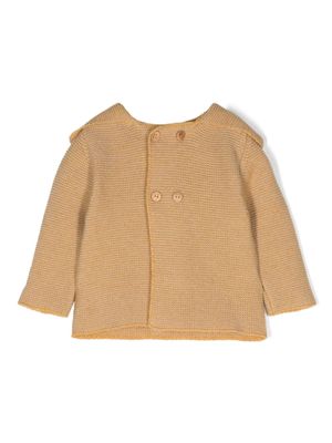Knot Bell hooded cardigan - Yellow