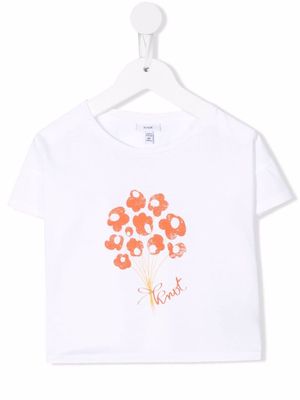 Knot Bouquet graphic-print T-shirt - White