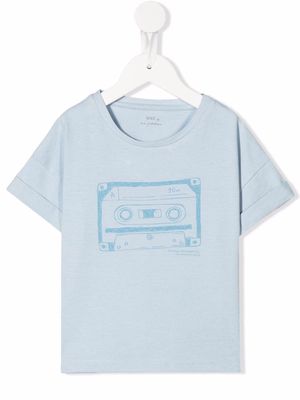 Knot Cassette graphic-print T-shirt - Blue