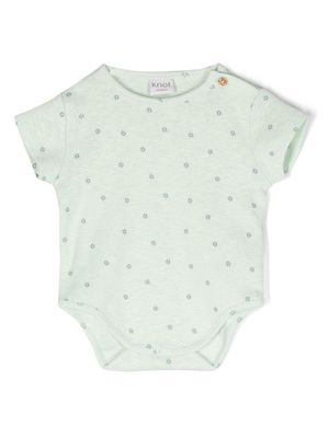 Knot graphic-print cotton body - Green