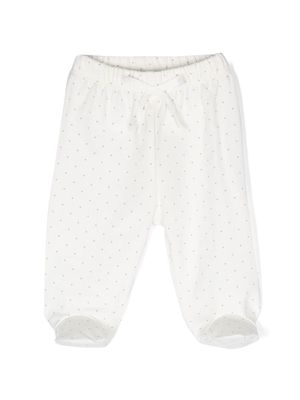 Knot Homer polka-dot-printed trousers - White