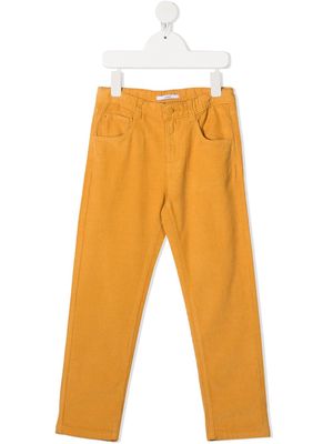 Knot Jake straight-leg corduroy trousers - Yellow