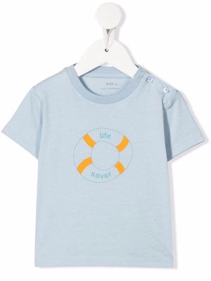 Knot Life Saver print T-shirt - Blue