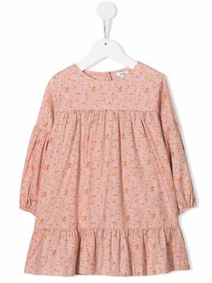 Knot Magnolia floral-print tiered dress - Pink