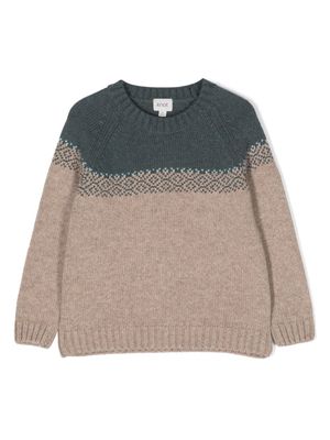 Knot Mountain chunky-knit jumper - Brown