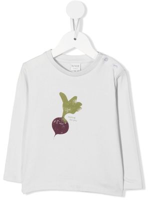 Knot Radish print t-shirt - Grey
