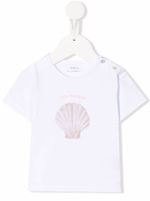 Knot Shell graphic-print T-shirt - White