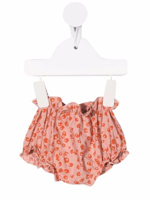 Knot Summer Flowers frill-trimmed shorts - Pink