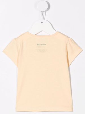 Knot whale graphic-print T-shirt - Yellow