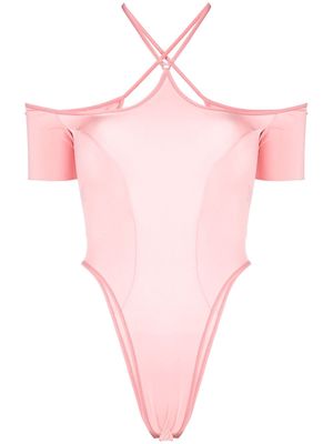 KNWLS cut-out detailing bodysuit - Pink