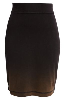 Knwls Dégradé Jersey Skirt in Darkwash