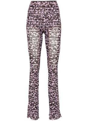 KNWLS Halcyon Blossom-print trousers - Pink
