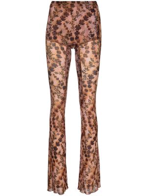 KNWLS Halcyon flared trousers - Pink