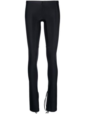 KNWLS skinny drawstring trousers - Black