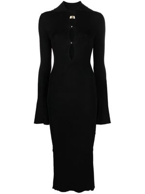 KNWLS Slither cut-out midi dress - Black
