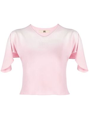 KNWLS Storm ombré flutter-sleeve T-shirt - Pink