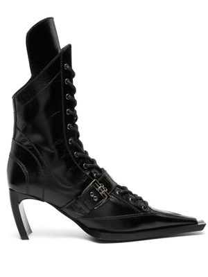 KNWLS XSerpent leather boots - Black