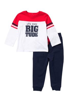 KOALA BABY Big Tude Long Sleeve T-Shirt & Joggers Set in Goji Berry
