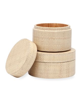 Koba Round Canisters, Set of 2
