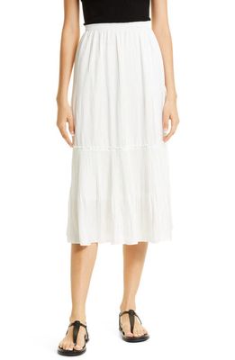 KOBI HALPERIN Angie Pleated Tiered Skirt in White