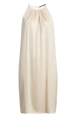KOBI HALPERIN Brenna Studded Sleeveless Stretch Silk Dress in Canvas